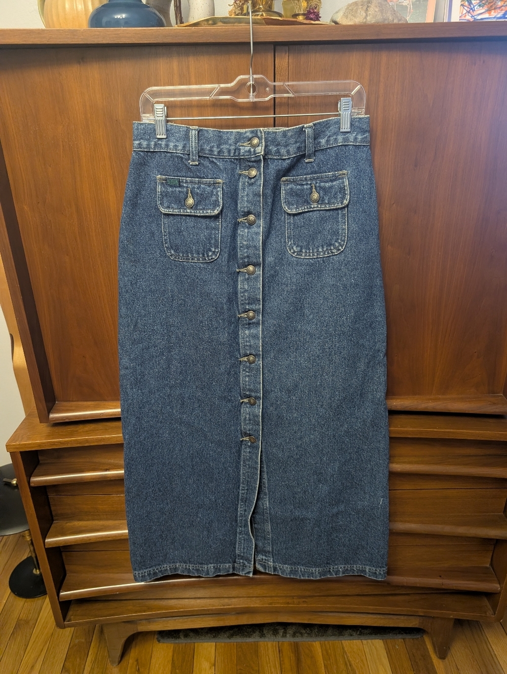 Vintage Armani Denim Maxi Skirt